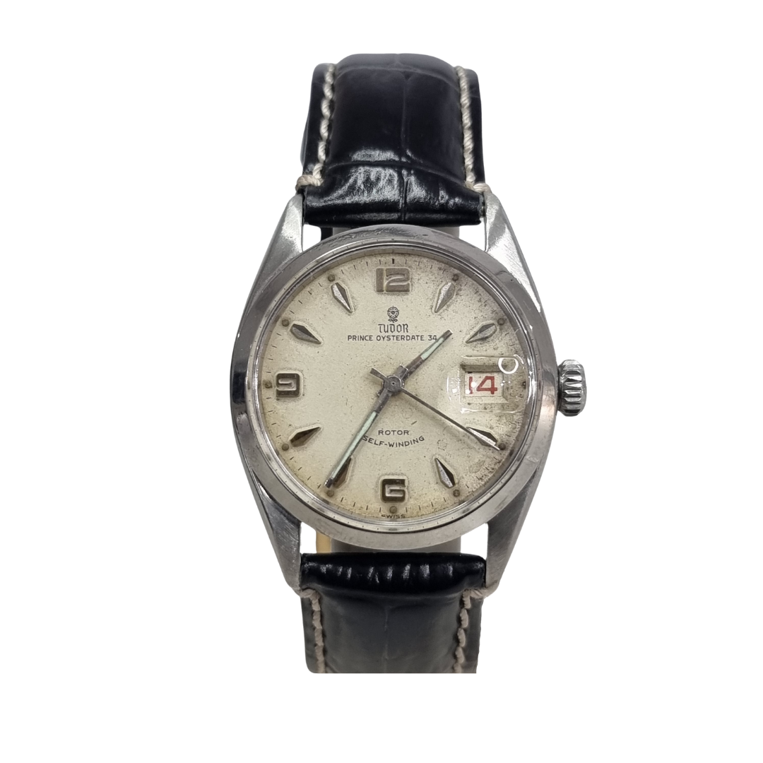 Vintage Tudor Prince Oysterdate 34 Steel And Cream Dial JPB