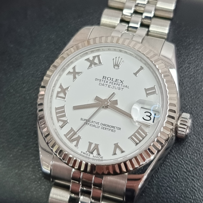 Datejust 31 Steel And White Roman Numeral Dial