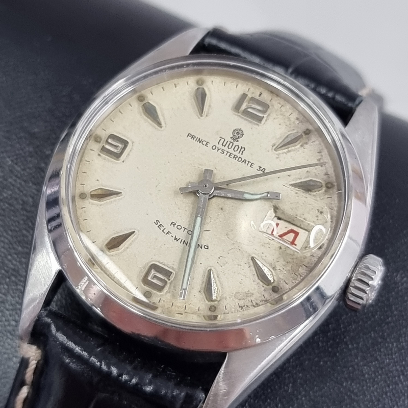 Vintage Prince Oysterdate 34 Steel And Cream Dial