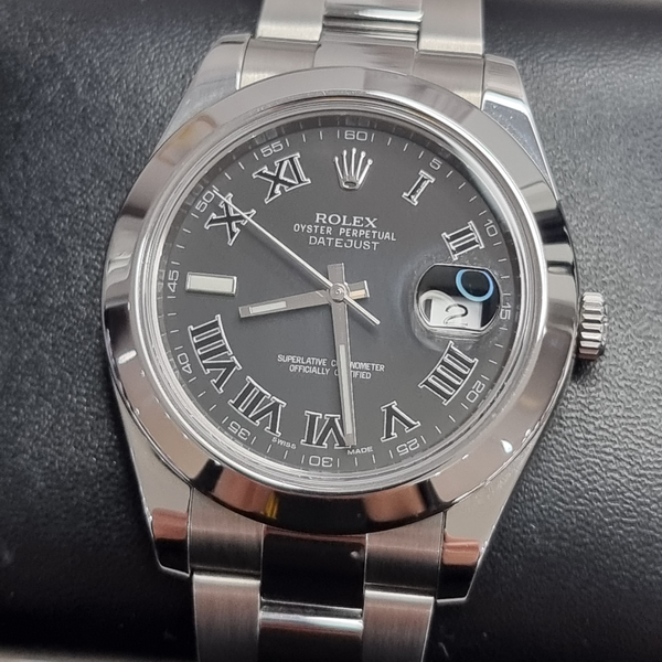 Datejust 41 Steel And Charcoal Dial