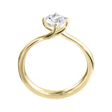 Single Stone Brilliant Cut Diamond Twist Engagement Ring (0.70ct)
