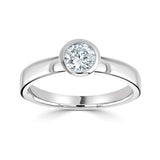Single Stone Brilliant Cut Diamond Engagement Ring (0.50ct)