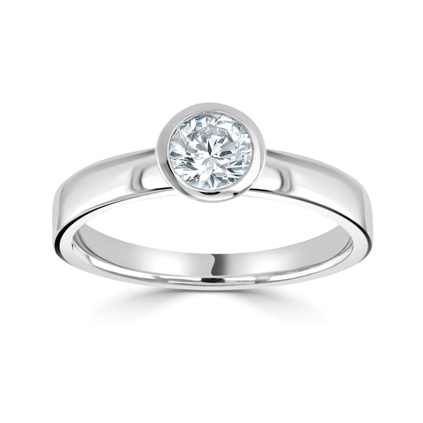 Single Stone Brilliant Cut Diamond Engagement Ring (0.33ct)