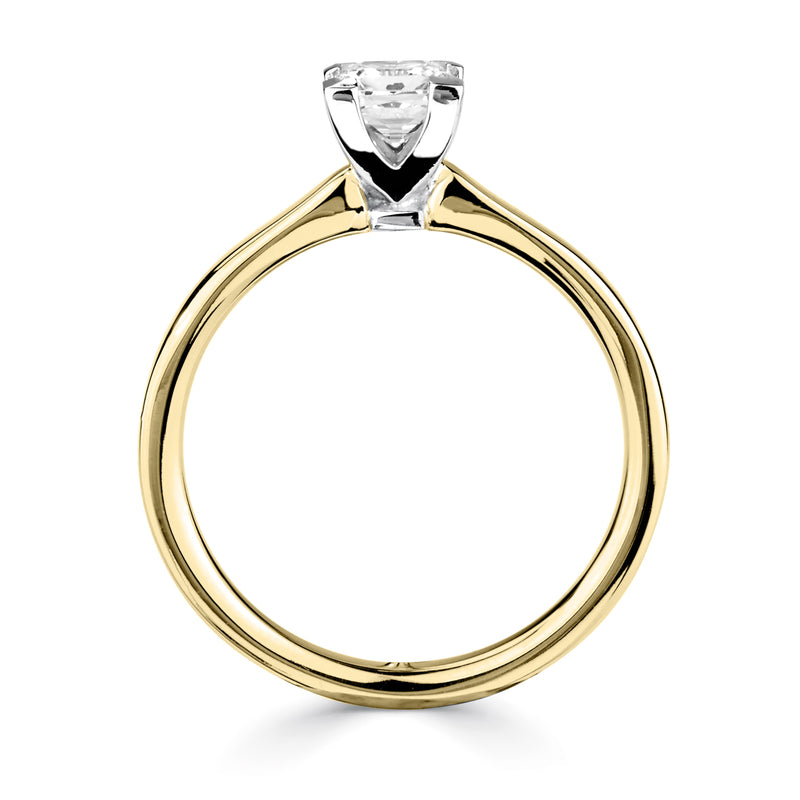 Single Stone Princess Cut Diamond Engagement Ring (0.50ct)