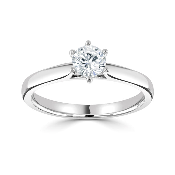 Single Stone Brilliant Cut Diamond Engagement Ring (0.25ct)