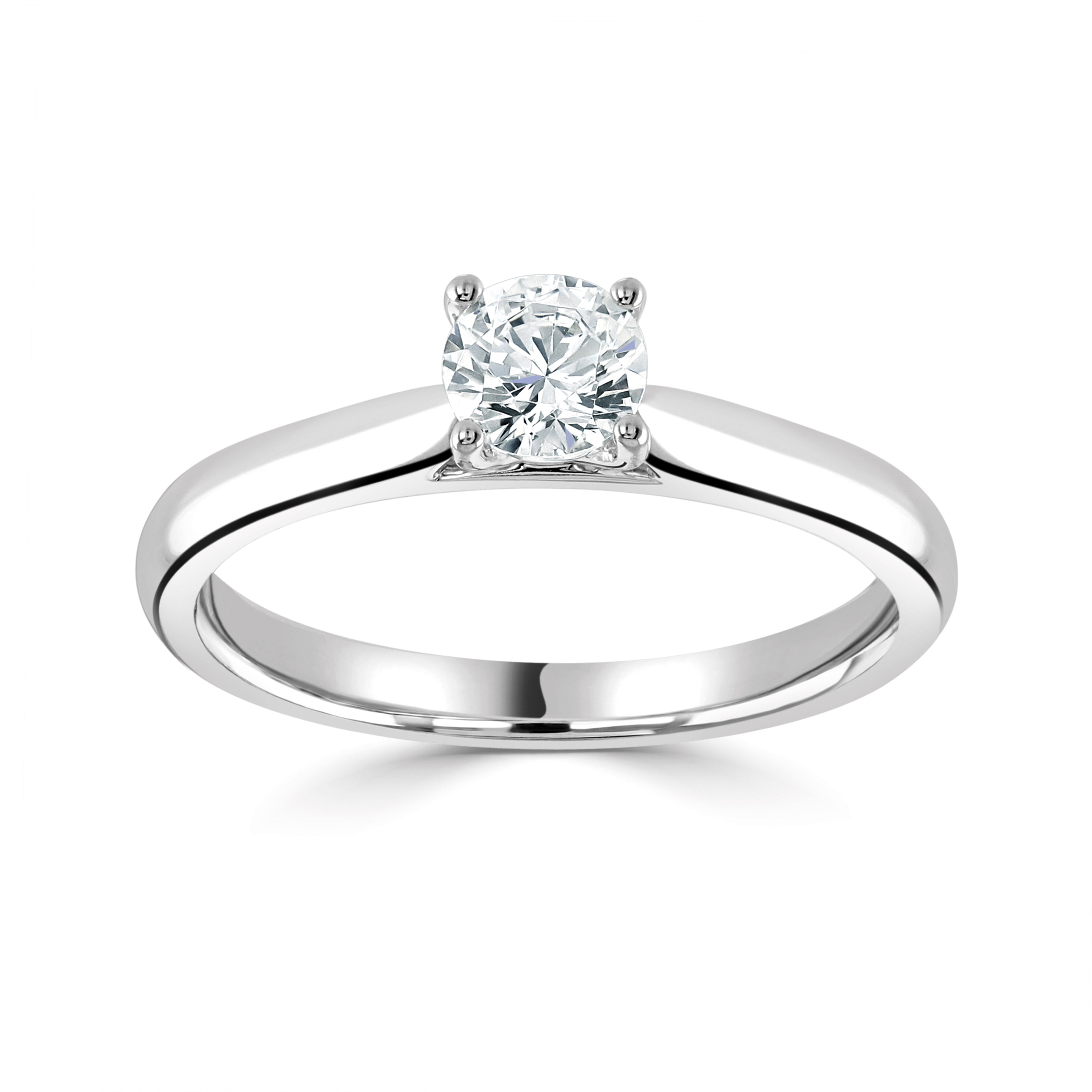 Single Stone Brilliant Cut Diamond Engagement Ring (0.25ct) – JPB Jewellery