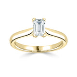 Single Stone Emerald Cut Diamond Engagement Ring (0.25ct)