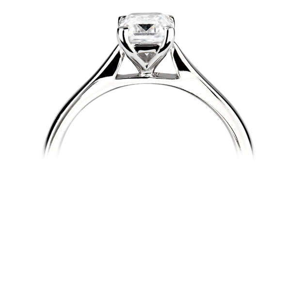 Single Stone Emerald Cut Diamond Engagement Ring (0.25ct)