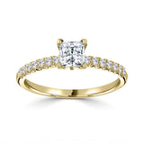 Single Stone Princess Cut Diamond Engagement Ring (0.69ct)