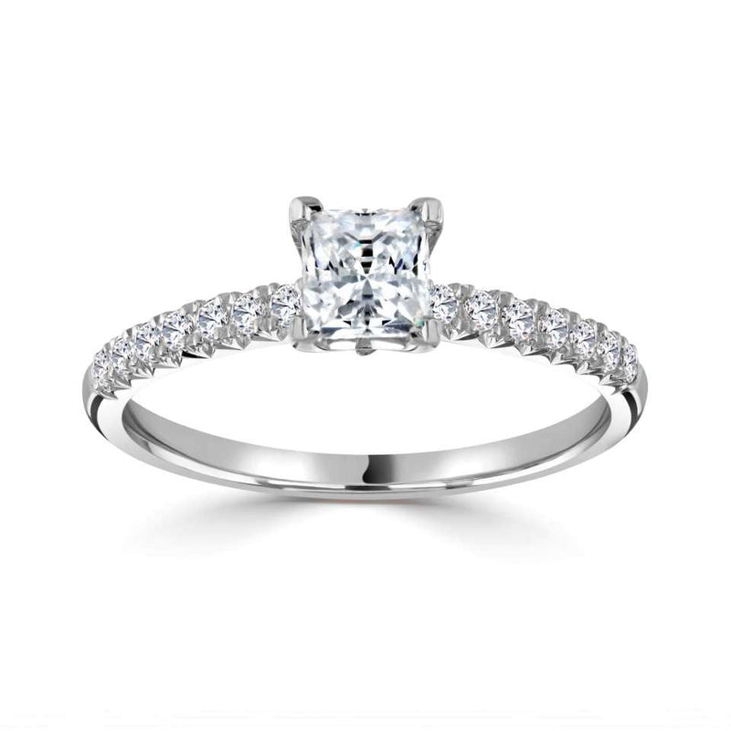 Single Stone Princess Cut Diamond Engagement Ring (0.94ct)