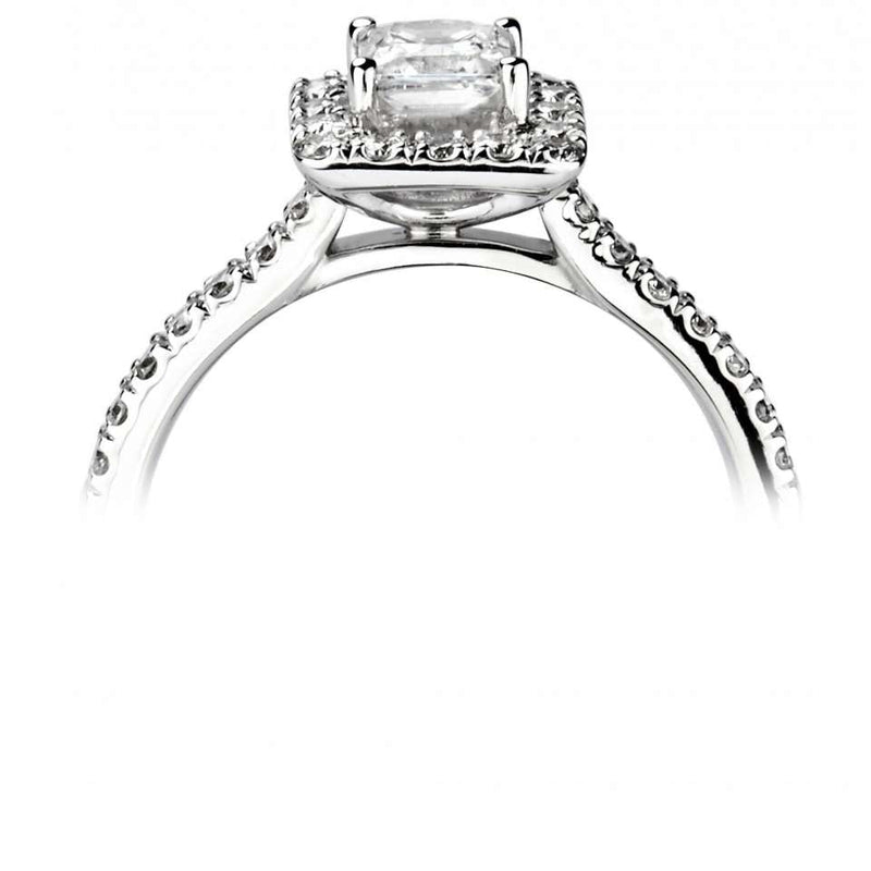 Single Stone Princess Cut Diamond Engagement Ring (1.39ct)