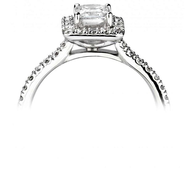 Single Stone Princess Cut Diamond Engagement Ring (0.77ct)